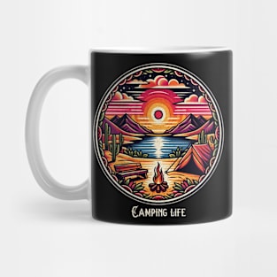 Desert camping life Mug